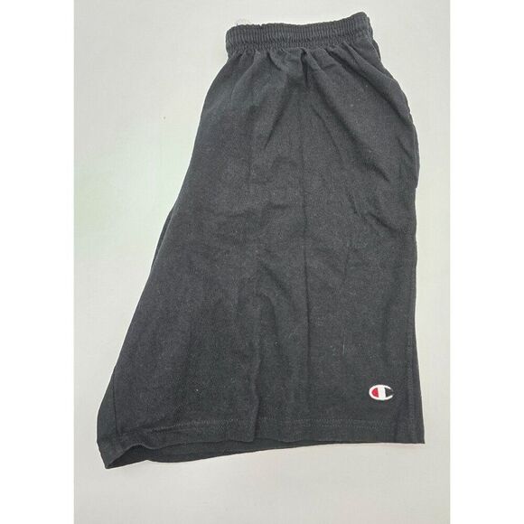 Vintage Champion Mens Authentic Black Shorts Size Large Cotton/Polyester Blend - Picture 7 of 7